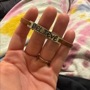 Good work(s) leather rustic bracelet